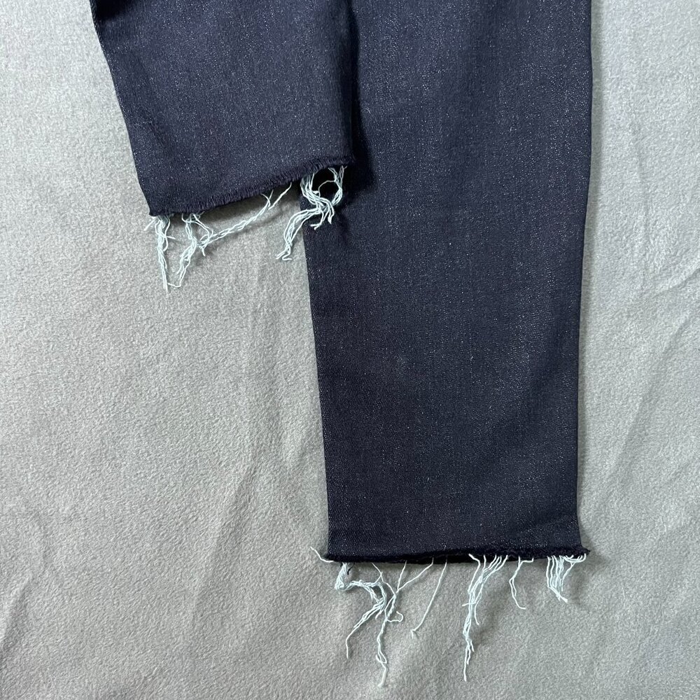 MOTHER‎ Looker Ankle Fray So Good Jeans Dark Wash Size 28 - Picture 10 of 12